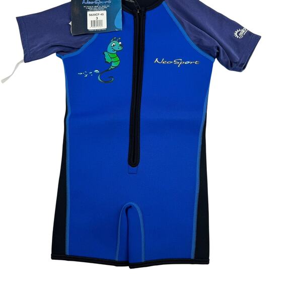 Neosport Kids 2MM Wetsuit Shorty - Size 3 - New - Picture 1 of 5